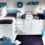 Boys Bedroom White Amazing Boys Bedroom Ideas Applying White Room Color With Dual Bed On Platform Drawers Furnished By Spiral Stairs And Completed With Wall Cabinet Bedroom Boys Bedroom Ideas: The Important Aspects