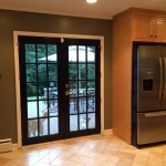 Kitchen Applying Doors Amazing Kitchen Applying Black Interior Doors Completed With Cupboards And Furnished With Grey Refrigerator In Side By Side Doors Design Interior Design Black Interior Doors And Its Elegant Appearance