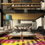 Room Design Rug Amazing Living Room Design With Colorful Rug Leather Couches With Pillows Coffee Tables Chairs And Hanging Lamps For Room Design Ideas Decoration Fancy Room Design Ideas In Modern Era