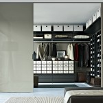 Modern Black In Amazing Modern Black White Walk In Closet Ideas With Sleek Sliding Doors Completed With Clothes Rack And Cabinet Furnished With Flooring Stand Lamp Closet Walk In Closet Ideas: Enjoying Private Collection