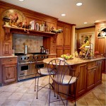 Rustic Kitched Design Amazing Rustic Kitchen Applying Interior Design Styles With Granite Top Design Of Kitchen Island Furnished With High Chairs And Completed With Oven Ranges On Cupboards Interior Design Composing The Classic Or Modern Interior Design Styles