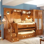 Wooden Bunk Storage Amusing Wooden Bunk Bed With Storage Cabinetry Feature And Wooden Stairs Metal Banister Kids Room 10 Cool Kids Bedroom Ideas And Style To Develop Good Behavior