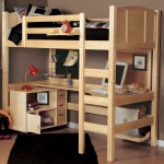 Wooden Loft With Amusing Wooden Loft Bed Ideas With Red Reading Lights Above Sideboard Furniture Kids Room 30 Functional Twin Loft Bed Design Furniture With Desk For Kids