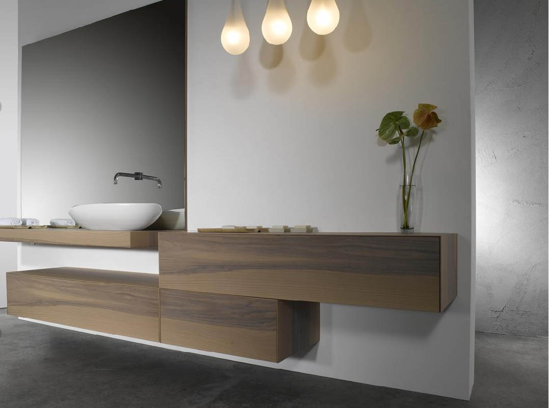 Bathroom With Lightings Appealing Bathroom With Hanging Pendants Lighting Furnished With Vase Flowers On Bathroom Wall Cabinets And Coupled By Vanity Applying Bowl Sink Bathroom The Best Choice For Bathroom: Bathroom Wall Cabinets