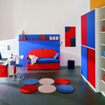 Blue Red Sofa Appealing Blue Red Murphy Bed Sofa In Enthralling Kids Bedroom Design With Cool Home Office Bedroom Kids Bedroom Ideas Added With Functional Furniture And Cute Decor