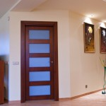 Entrance With Doors Appealing Entrance With Interior Wood Doors Of Bedroom Furnished With Wall Pictures Frames Decor Completed With Ceiling Lighting Plus Added With Flooring Decoration Interior Design The Possible Combination Of The Interior Wood Doors