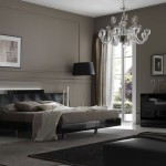 Modern Mens With Appealing Modern Men's Bedroom Ideas With Chandelier Furnished With King Bed And Nightstand Completed With Flooring Stand Lamp And Black Sleek Drawer Bedroom Mens Bedroom Ideas: The Design Character