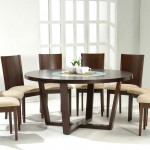 White Room Contemporary Appealing White Room Color Applying Contemporary Dining Room Sets With Dark Brown Wooden Furniture Including Chairs And Round Table Also Furnished With Table Decor Dining Room The Design Contemporary Dining Room Sets