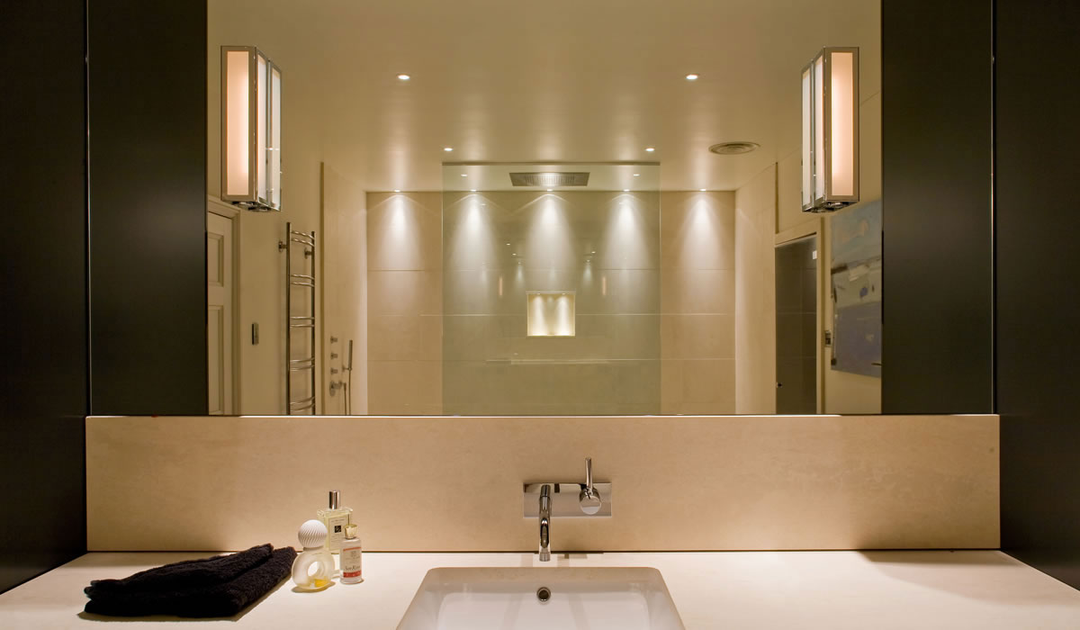 Bathroom Lighting Contemporary Astonishing Bathroom Lighting Fixtures In Contemporary Bathroom Completed By Bath Fixtures With Black Towel Beside Sink And Furnished With Towel Rack Bathroom The Greatnesses Of Bathroom Lighting Fixtures