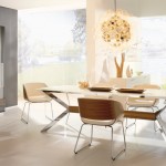 Lamp Above And Astonishing Lamp Above Shining Table And Modern Dining Room Chairs In Open Dining Space Dining Room Modern Dining Room Chairs Chosen For Stylish And Open Dining Area