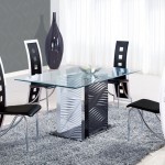 Modern Dining With Astonishing Modern Dining Room Sets With Pedestal Glass Table Furnished With Chairs On Soft Rug And Completed With Jar Decoration In Grey Color Dining Room The Best Modern Dining Room Sets