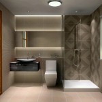 Small Bathroom Modern Astounding Small Bathroom Remodel With Modern Design Completed With White Toilet Seat And Black Wall Vanity Sink Furnished With Lengthwise Mirror Bathroom Comfortable Small Bathroom Ideas For Washing In Charming Style