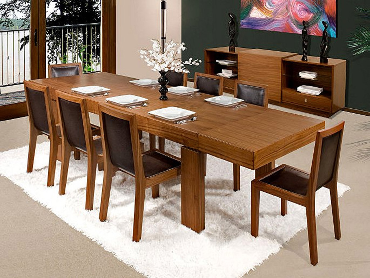Expanding Dining Hutch Attractive Expanding Dining Room Tables Hutch Furniture Ideas With Simple Wooden Dining Chairs With Padded Seats For 8 Persons Plus Modern Thick Padded Carpet Ideas Dining Room Choosing The Right Dining Room Tables