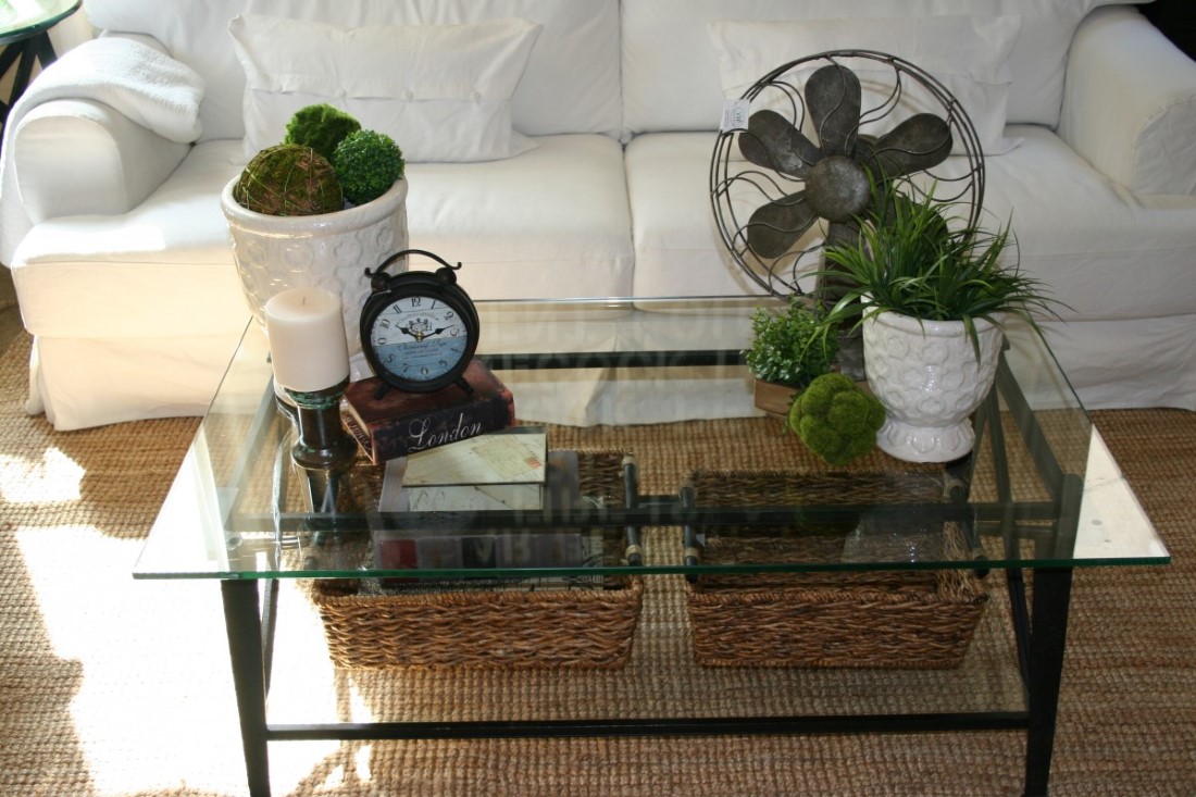 Small Coffee Glass Attractive Small Coffee Table With Glass Top And Cute Indoor Greenery Decorating Idea Feat White Slipcover Sofa Furniture 29 Small Coffee Table For Awesome Living Room Appearance