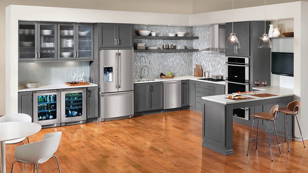 Backsplash Tile Pendant  Kitchen  Grey Kitchen Cabinet Application 