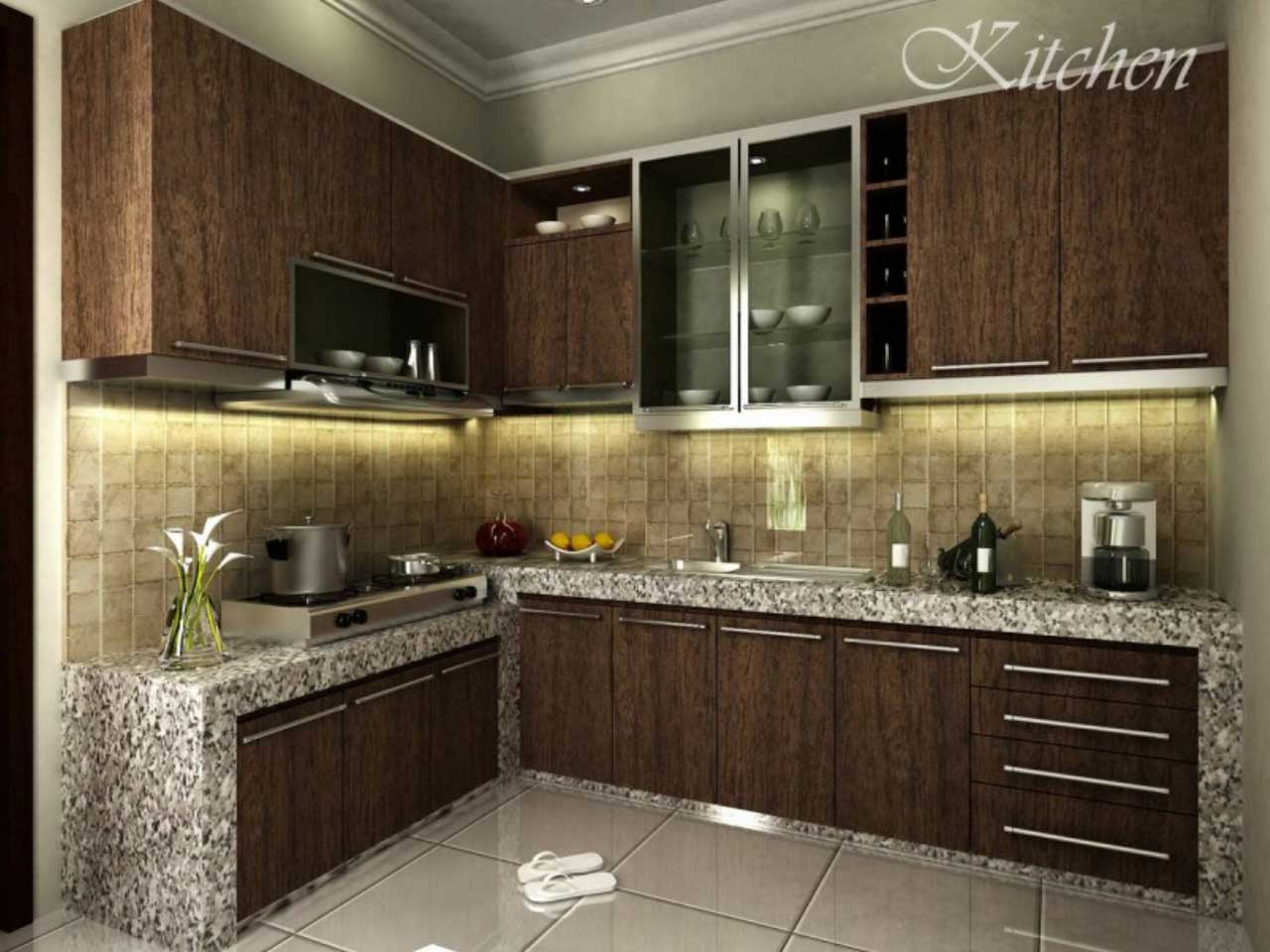 Kitchen Remodel Small Awesome Kitchen Remodel Ideas For Small House Design With Traditional L Shaped Wooden Cabinets Idea And Interesting Gray Granite Countertop Design Also Beige Tiles Backsplash Decorating Idea Kitchen Most Popular Kitchen Layout To Emulate Your Own After