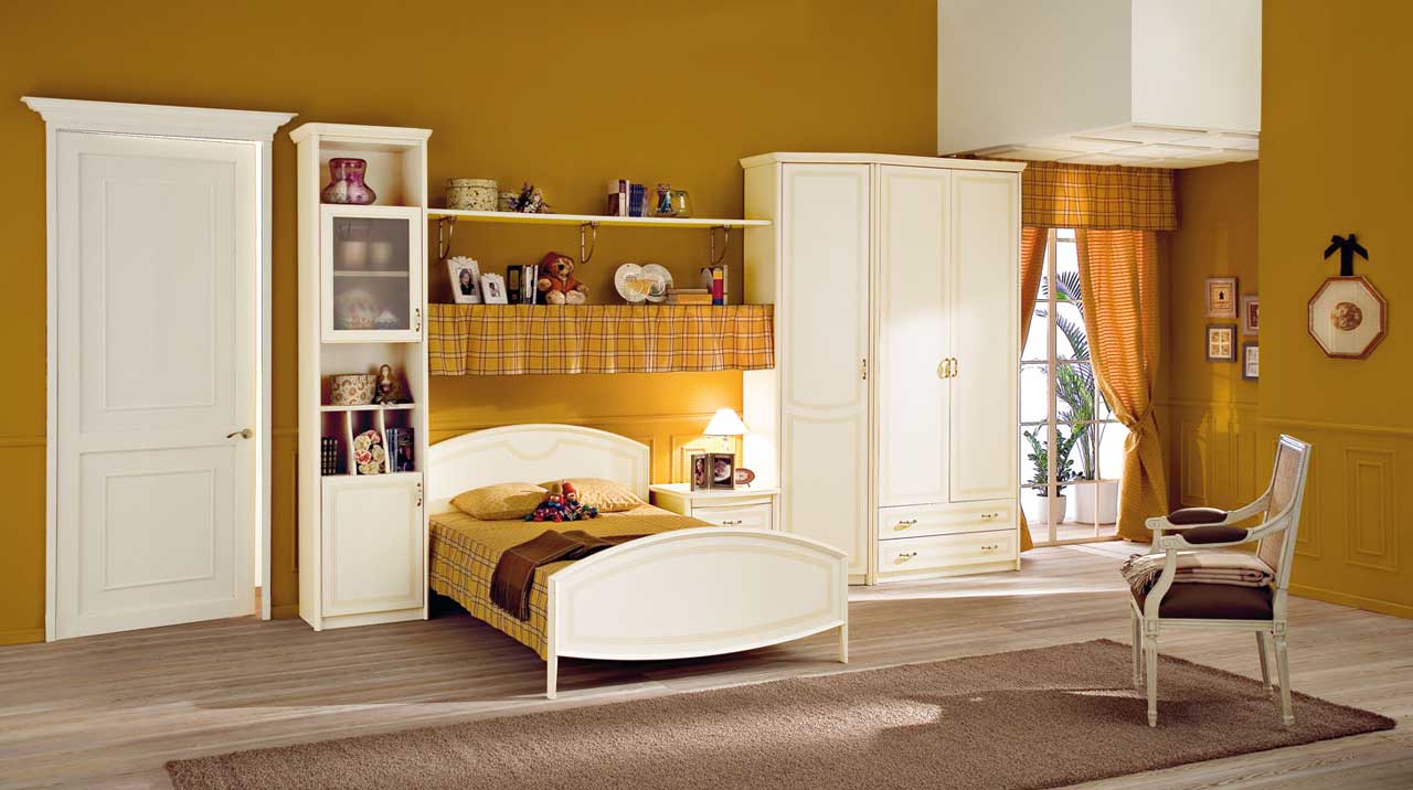 Mid Century Furniture Awesome Mid Century Kids Bedroom Furniture Decorating Ideas With White Cabinet And Small White Wooden Bed And Laminate Floor Also Storage Racks And Beige Wall Paint Color Ideas Bedroom Various Inspiring For Kids Bedroom Furniture Design Ideas