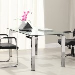 Mirrored Desk And Awesome Mirrored Desk Furniture Design And Modern Black Leather Office Chairs With Stainless Steel Frame Idea Office  Futuristic Chairs That Will Improve The Interior Designs Of Your Offices 