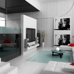 Modern Family Interior Awesome Modern Family Room With Interior Design Styles Completed With White Sectional Sofa Matched With Red Sofa Pillows Furnished With Triangle Glass Table Interior Design Composing The Classic Or Modern Interior Design Styles