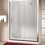 Sliding Shower Plus Awesome Sliding Shower Door Design Plus Luxury Red Bathroom Rug And Recessed Wall Shelf Idea Bathroom  Sliding Door Model For Exclusive Shower Time 