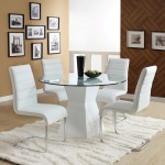 Wall Art Paired Awesome Wall Art Paintings Decor Paired With Round Glass Dining Table Plus Modern White Chairs On Fur Rug Dining Room 10 Modern Dining Room Chairs That Inspire Your Design Creativity