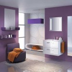 Well Purple With Awesome Well Purple Bathroom Remodel With Small Round Sofa Bathroom Furniture Plus Small White Chest Of Drawer Bathroom Remodel And Beautiful Rectangular Bathroom Mirror Design Ideas Bathroom The Most Effective Bathroom Remodel: Toilet And Floor