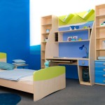White And Room Awesome White And Blue Boys Room Paint Ideas Furnished With Desk Combined With Shelf And Completed With Single Bed And Nightstand Kids Room Boys Room Paint Ideas With Simple Design