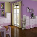 Wooden Flooring Purple Awesome Wooden Flooring Matched With Purple And Yellow Accent Wall Color In Kid Room Ideas Furnished With Tiny Table And Chairs Plus Completed With Cupboard And Single Bed Kids Room 15 Trendy Kids Room Ideas For The Bold Modern Home