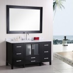 Design With White Bathroom Design With Marble Floor White Painted Walls Built In Washbasins Black Cabinet And Big Vanity Mirror Bathroom Stunning Bathroom Vanity Mirrors For Elegant Homes