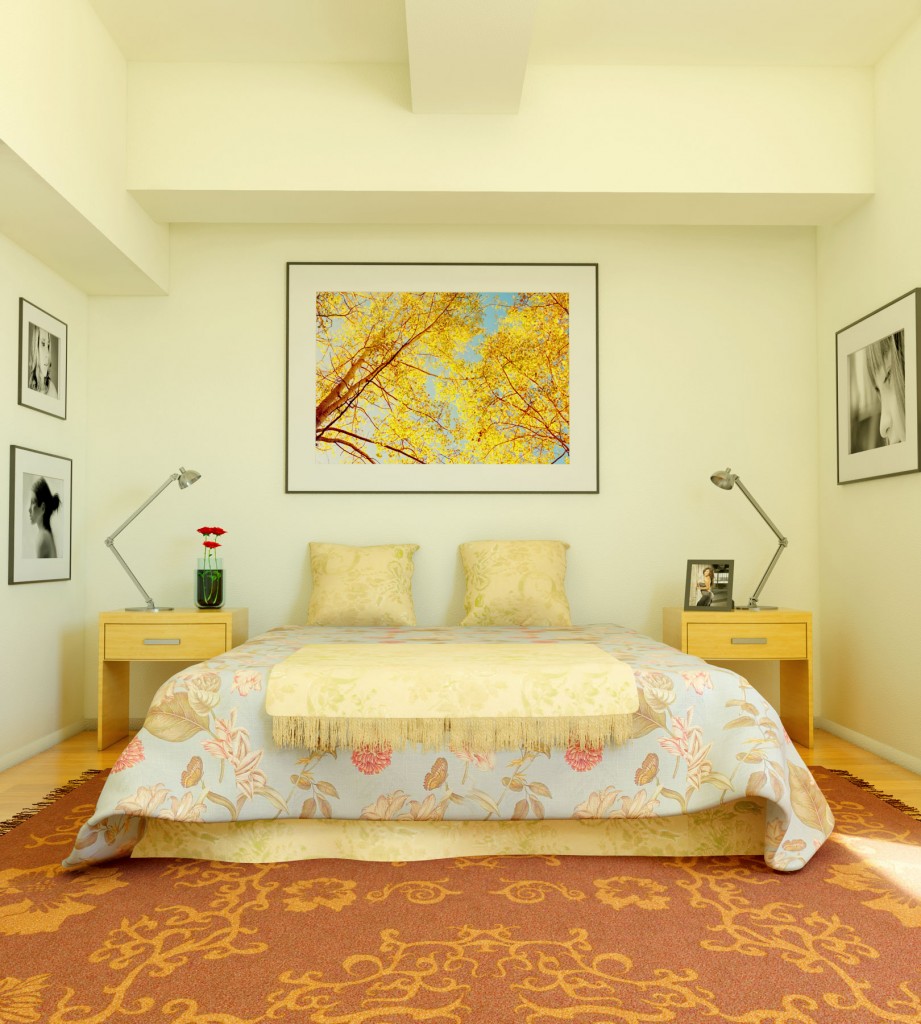 Design For With Beautiful Design For Tiny Bedroom With Floral Bed Sheets Plus Yellow Nightstands And Cool Anglepoise Lamps Bedroom Beautiful Tiny Bedroom Ideas For Maximizing Style