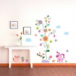 Kids Room Ideas Beautiful Kids Room Decorating Design Ideas With Creative Removable Flower Wall Art Kids Room Design Also Simple White Table For Playroom Kids Room Design Decoration Kids Desire And Kids Room Decor