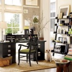 Leaning Bookshelf Writing Beautiful Leaning Bookshelf Plus Black Writing Desk With Double File Cabinets Feat Contemporary Home Office Decor Office  Nurturing Work Passion Through Dashing Home Office Decor 