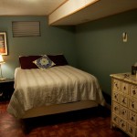 Design Interior Basement Bedroom Design Interior With Green Basement Paint Colors Using Traditional Bedroom Furniture And Concrete Floor Design Basement Basement Paint Colors For Soothing Purpose