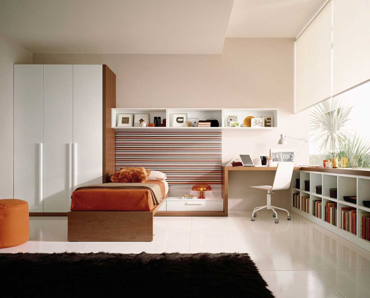 Furniture White With Bedroom Furniture White Wardrobe Ideas With Minimalist Bedroom Design Idea Contemporary Brown Bed And Modern Work Table And White Chairs Ideas Bedroom Great Modern Bedroom Furniture Design Ideas