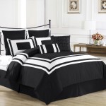 And White Sophisticated Black And White Bedroom Featured Sophisticated Queen Bedding Set Design Idea Also Long Narrow Bedside Table Bedroom 23 Marvelous Black And White Bedroom Design Full Of Personality