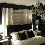 And White Pretty Black And White Bedroom With Pretty Hanging Lamp Above Double Bed And Interesting Table Lamp Bedroom Black And White Bedroom Design For Welcoming Nuance
