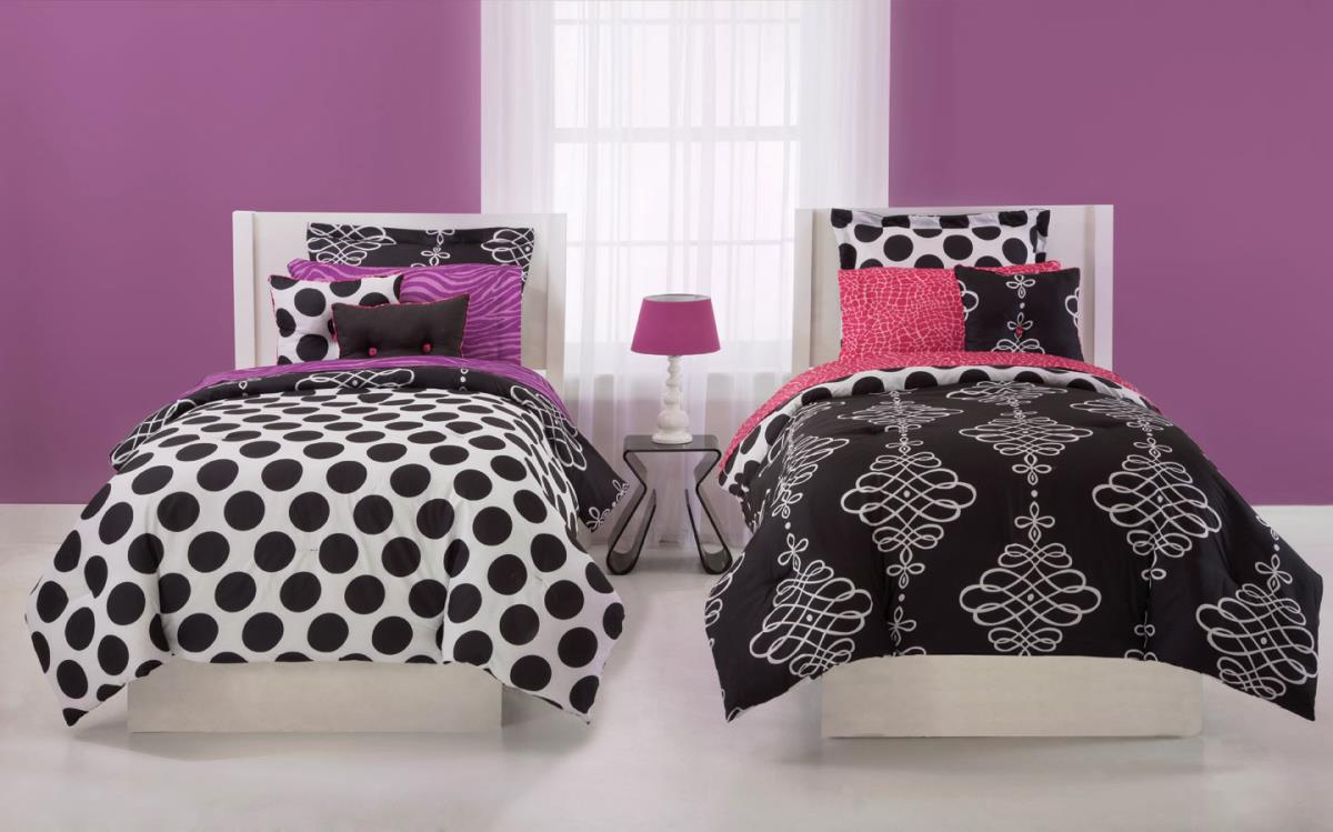 White And Ideas Black White And Pink Bedroom Ideas Polka Dot Bed Cover For Girls Bedroom Sets Bedroom 23 Marvelous Black And White Bedroom Design Full Of Personality