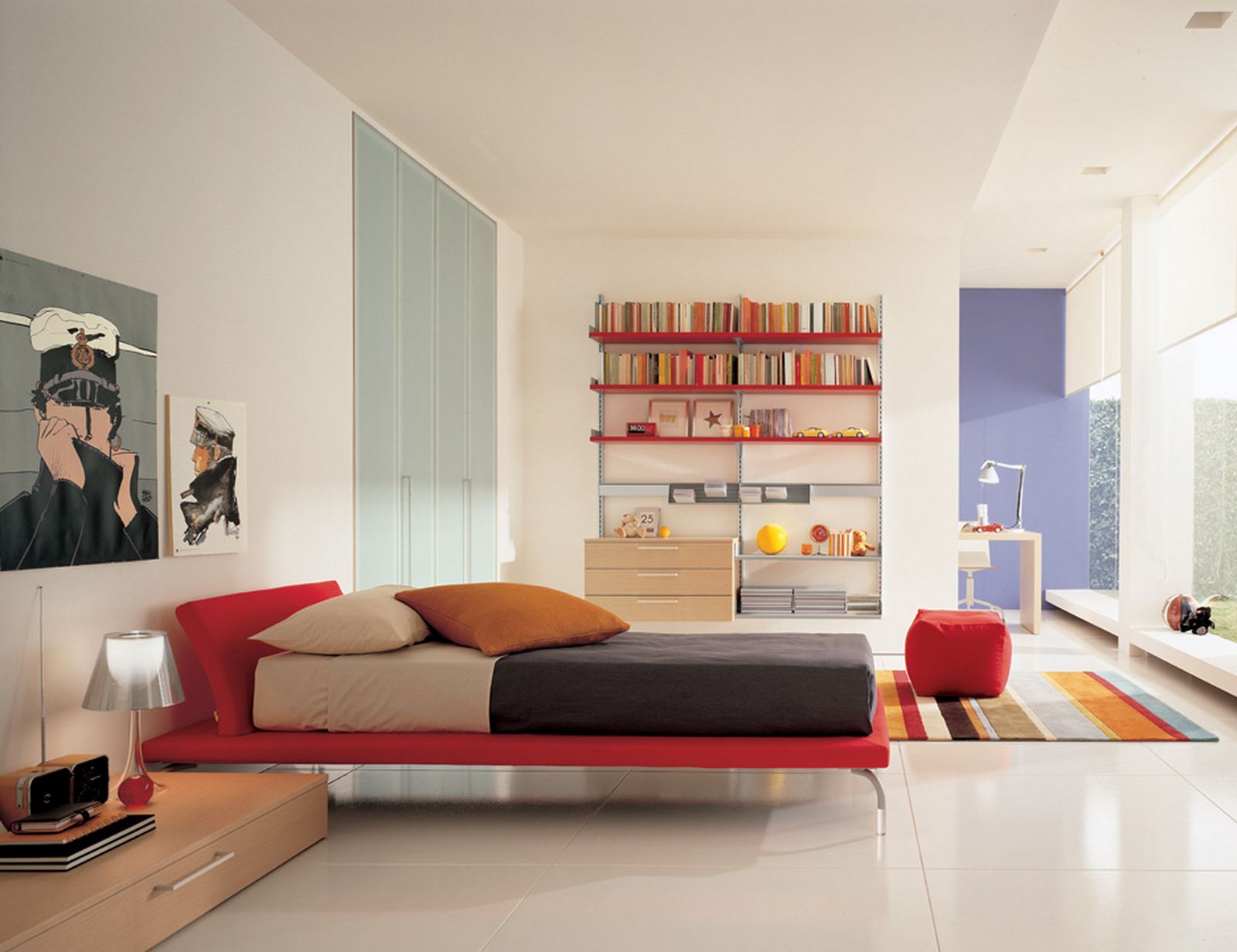 Room Paint With Boys Room Paint Ideas Decorated With White Wall Color Completed With Red Bed Frame Ideas In Modern Style For Inspiration Kids Room Boys Room Paint Ideas For Adventurous Imagination