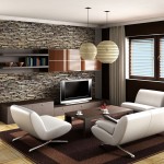 Contemporary Living White Breathtaking Contemporary Living Room With White Sofa And Living Room Chairs On Density Rug Furnished With Dark Brown Table And Completed With Balls Pendant Lamps Finding Stylish Furniture As Living Room Chairs