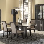 Brown Dining Dark Calming Brown Dining Room Presents Dark Furniture Set Also Contemporary Dining Chairs On Grey Shag Area Rug Dining Room  Cool Dining Room With Contemporary Dining Chairs 