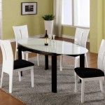 Modern Dining With Captivating Modern Dining Room Sets With Oval Table On Grey Rug Completed With Beverage And Cup Glass Furnished With Chairs In White And Black Color Dining Room The Best Modern Dining Room Sets