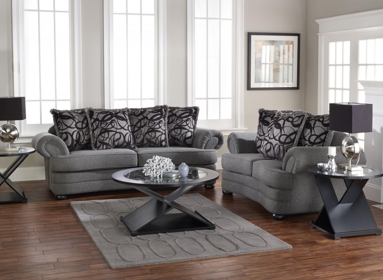 Modern Living Sets Captivating Modern Living Room Furniture Sets Applying Grey Color With Oval Glass Table On Thick Rug And Furnished With Table Lamps On Round Nightstands Furniture The Best Living Room Furniture Sets