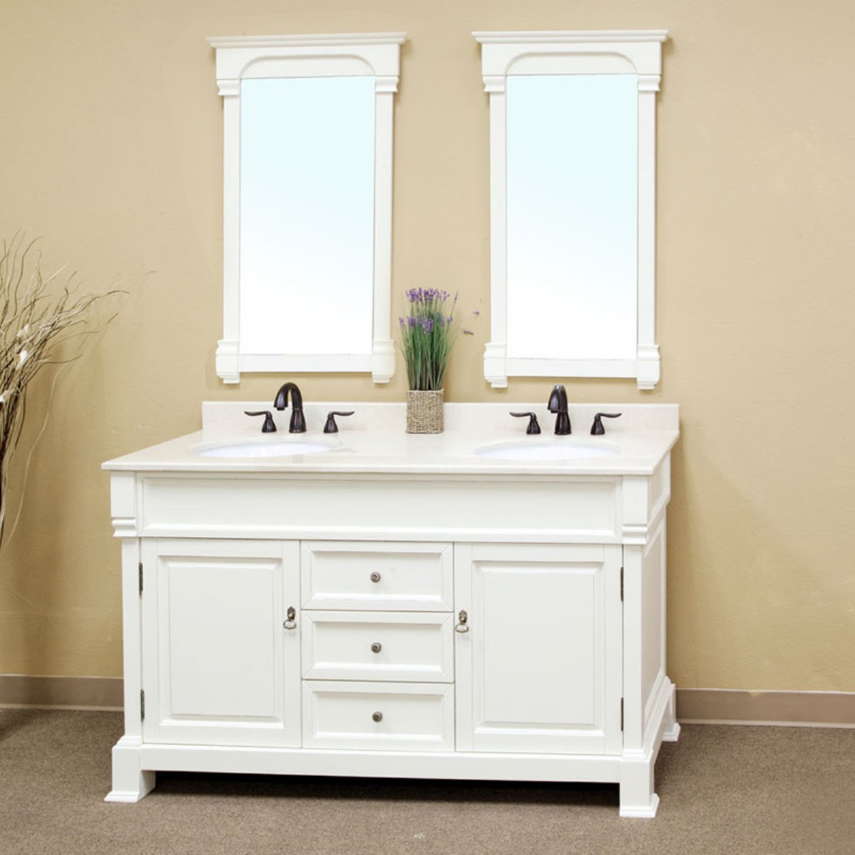 White Vanity Small Captivating White Vanity And Double Small Sinks Or Black Faucet Design Feat Contemporary Narrow Framed Bathroom Mirror Idea Bathroom  Several Stunning Ideas Of Bathroom Mirror 