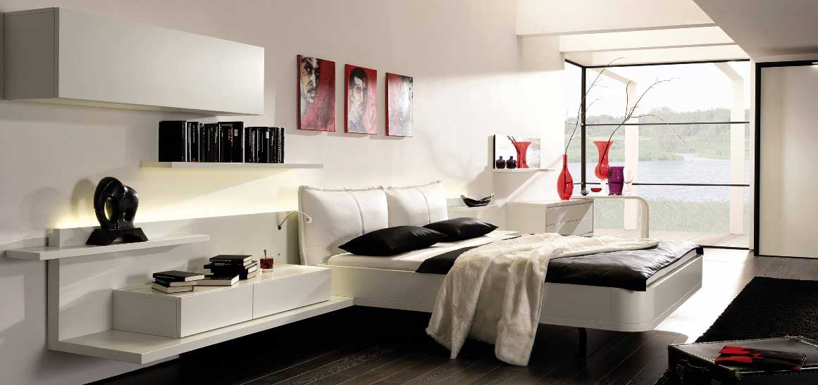 Bedroom Design Black Charming Bedroom Design With White Black Color And White Floating Shelves Storage Bedroom 23 Marvelous Black And White Bedroom Design Full Of Personality