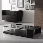 Black And Wall Charming Black And White Framed Wall Family Photos Idea Feat Leather Sofa Design Plus Modern Coffee Table With Glass Top Furniture  Teasing Your Friends Through Breathtaking Modern Coffee Tables 