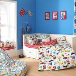 Kids Room With Charming Kids Room Curtains Matched With Blue Accent Wall Color Furnished With Kids Bed On White Platform Drawers And Completed With Amusing Chair Decoration The Better Appearance Through The Kids Room Curtains