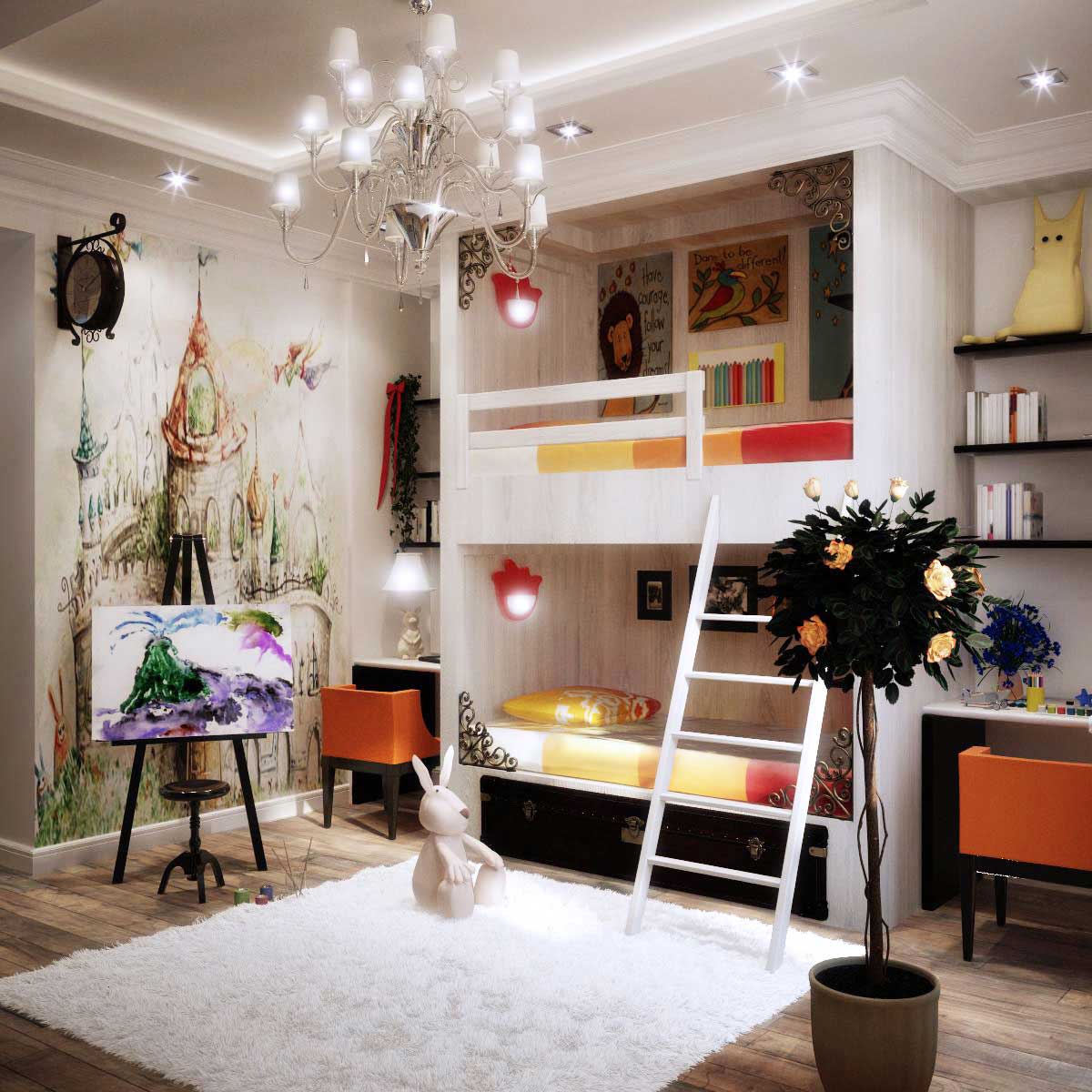 Kids Room Colorful Charming Kids Room Ideas And Colorful Kids Room Design With Laminate Flooring Kids Room Decorating Also Beautiful White Fur Rug Kids Room Models With Flower Floor Lamp Kids Room Design Ideas Decoration The Important Aspect Of The Kids Room Ideas
