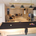 Remodeling Ideas Table Chic Basement Remodeling Ideas With Impressive Billiard Table Made From Wooden Material Combined With Traditional Chandelier Lighting Design Ideas Basement Finished Basement Ideas With Decorative Style