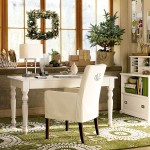 Home Office Greenery Chic Home Office Decor With Greenery Wreath Mounted On Large Window Idea Feat Rustic Desk Chair And Green Area Carpet Office  Nurturing Work Passion Through Dashing Home Office Decor 