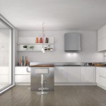 White Kitchen L Clean White Kitchen Ideas With L Shaped Island Plus Steel Hood And Lowes Lamps Above High Chair Kitchen White Kitchen Ideas Ideal For Traditional And Modern Designs